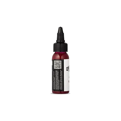 Tinta Para Tatuajes En Botella De 1oz Color Vino Tinto Dinám