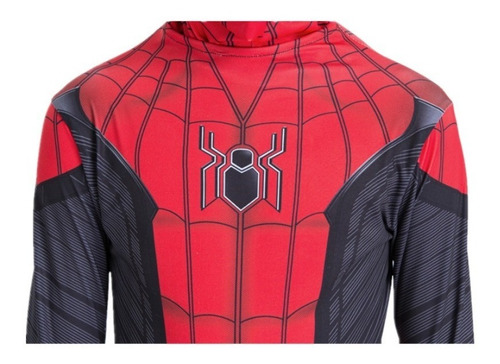 Imagem 6 de 8 de Fantasia Infantil Homem-aranha Longe De Casa Com Máscara