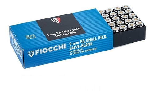 Fogueo 9 Mm Fiocchi Caja 50 Unidades Sonido Real Jainel