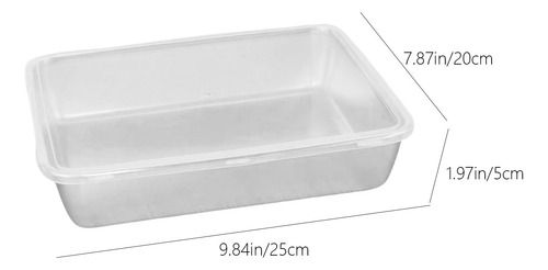 Bandeja De Comida Rectangular De Acero Inoxidable L 0004
