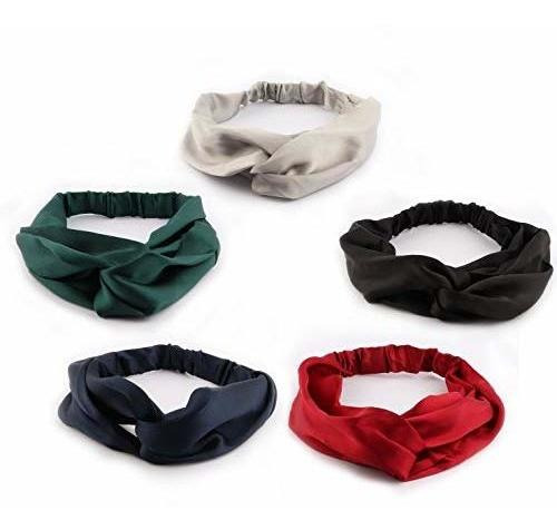 Diademas - Driew Satin Headband, Silk Headbands For Women Pa