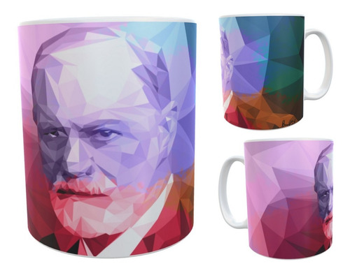 Freud Sigmund Psicologia Taza Pop Art Ceramica Mod 02