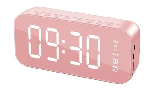 Reloj Despertador Digital Con Alarma Bocina Bluetooth Fm Usb