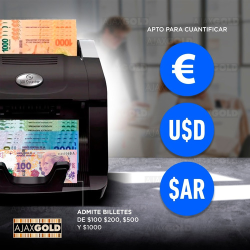 Contadora De Billetes Máquina Cuenta Dinero Detector Falsos