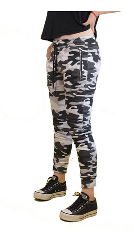 Imagen 3 de 6 de Pantalón Jogging Mujer Camuflado Rústico Muy Cómodo.