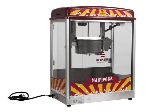 Carrinho De Pipoca Elétrico + Pipoqueira Braesi 220v