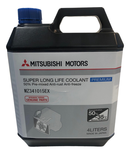 Refrigerante Coolant Motor Prediluido 50% Mitsubishi  