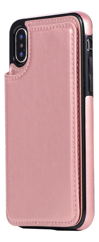 B Funda Carcasa Piel Billetera Con Soporte Para iPhone