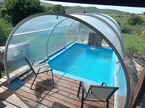 Cabaña De Hadas Y Duendes. Alquiler De Casa Con Piscina Climatizada Todo El Año Con Cerramiento Retráctil. Wi-fi. Parrillero Techado En Marco De Los Reyes, Ámbito De Villa Serrana.