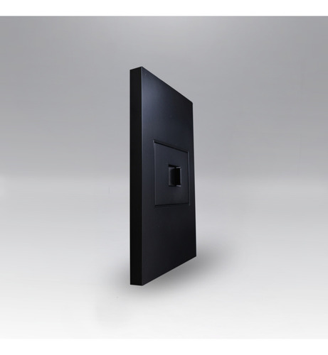 Placa Apl-309 Negra De Contacto Red Lan Tipo Rj45 Cat5 Color Negro Voltaje Nominal 1v