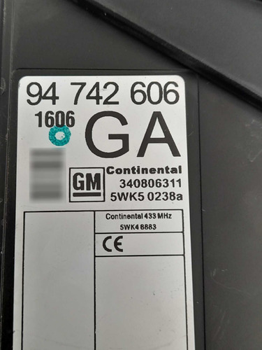 Módulo Conforto Chevrolet Meriva 2006/12 94742606 Ga