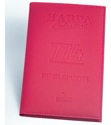 Harpa Avivada E Corinhos Letra Hiper Gigante Capa Luxo Pink
