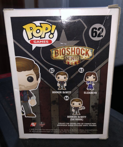 Figura De Acción Booker Dewitt 6166 De Funko Pop! Games (Usado)