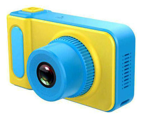 Camera Digital Infantil Portatil Amarela Azul Filmadora Foto