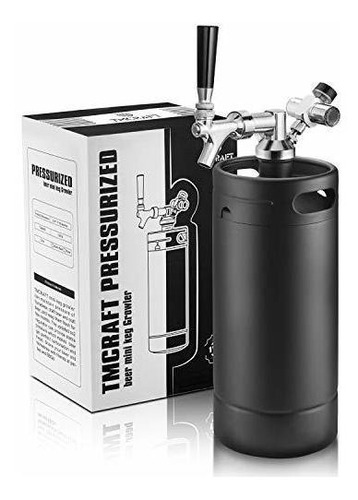 Tmcraft 128oz Sistema De Grifería, Mini Keg De Acero Cywye