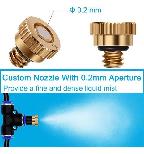 Kit De Nebulización Ventilador Mejorado Ajustable 26ft...