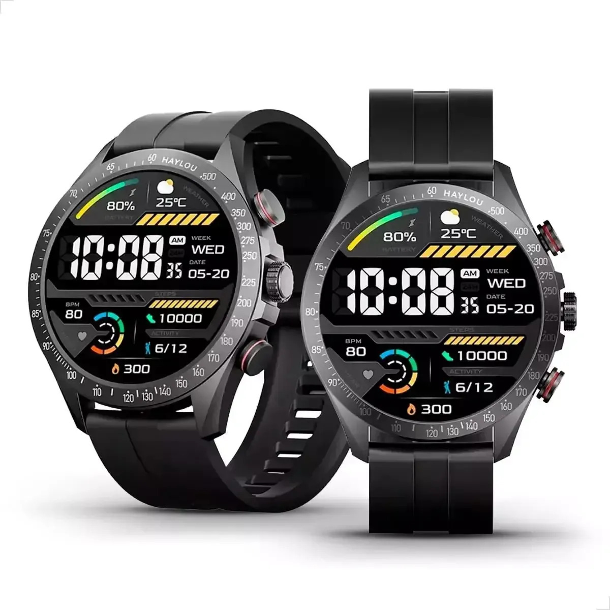 Smart Watch Compativel Xiaomi Poco X6 X7 Pro Preto