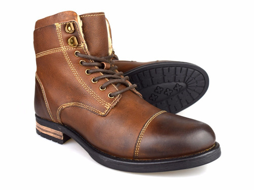 Bototos Botas Botines Hombre Café 100% Cuero Invierno 42