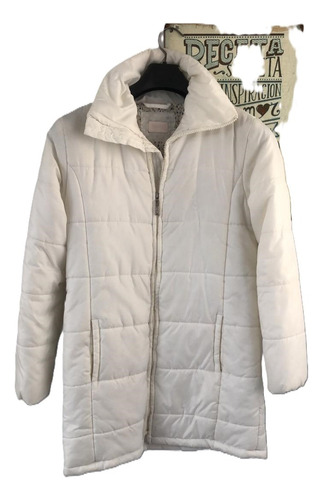Campera Larga Cardón Blanca Niña/adolescente (Usado)