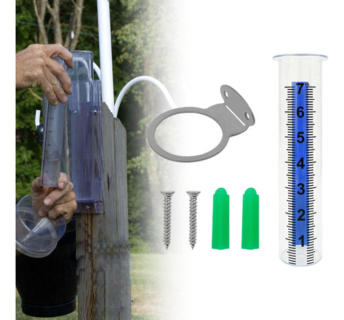 Rain Gauge Easy To Install Sturdy Water Measuring Tool For