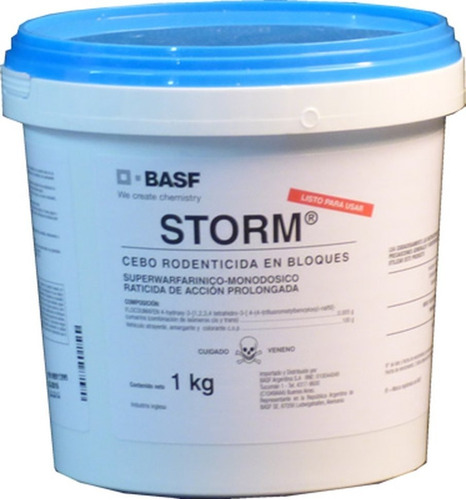 Veneno Ratas Storm Basf Balde X 1 Kg Raticida Cebo