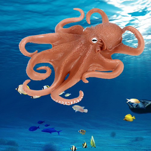3 Uds Figuras De Pulpo De Animales Marinos Animales Marinos