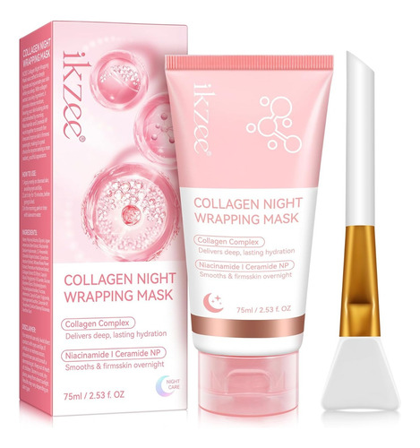 Máscara De Colágeno Para Noche Peel Off Hidratante