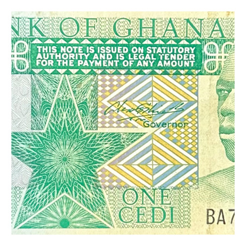 Ghana - 1 Cedi - Año 1982 - P #17 - Estrella