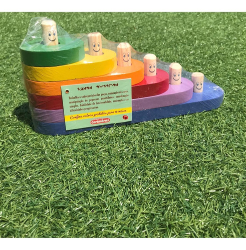 Imagem 5 de 8 de Jogo Escada Divertida Brinquedo Educativo Infantil Madeira