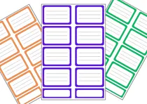 Comprar Kit Imprimible De Etiquetas Escolares De Colores Secundarios