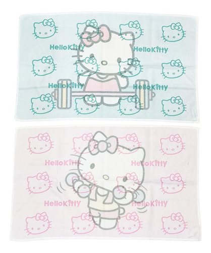 Pack 2 Hello Kitty Para Gym Gimnasio Rosa Kitty