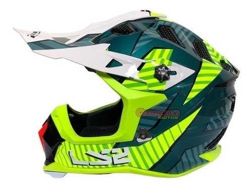 Casco Ls2 Cross Mx700 Astro Gloss Cobalt Talle L