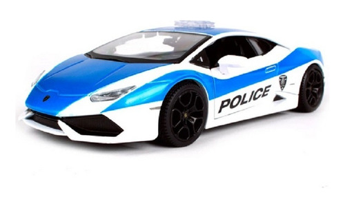 Maisto Lamborghini Huracan Lp610-4 Coche De Policía Azul 1/2
