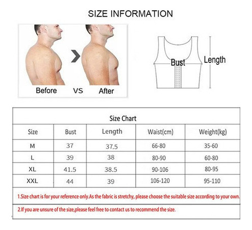Men Ginecomastia Shaper New Pecho Control Tetas