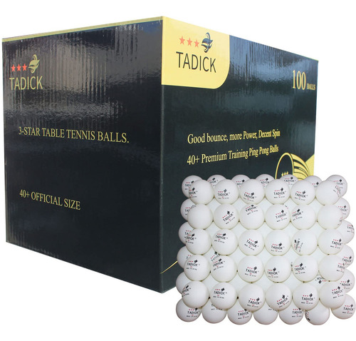 Tadick - Juego De 100 Pelotas De Tenis De Mesa De Primera Ca