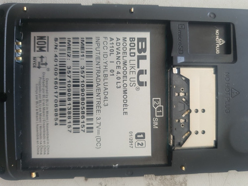 Celular Blu Advanced 4 Touch Trincado