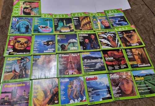 Revista Geo - Edición España 1989 A 1992, 25 Revistas (Usado)