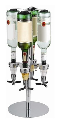 Dispensador Carrusel Bar Licorera 4 Botellas 1onz Tamb 1x2x6