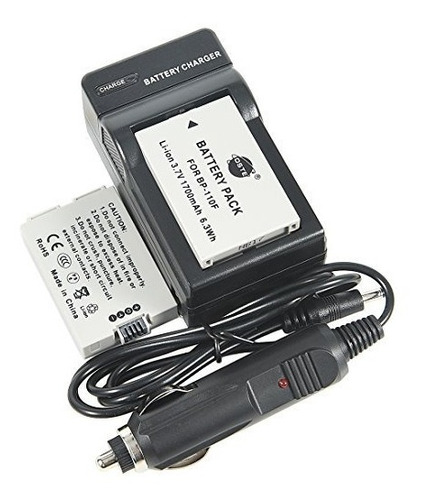 Dste 2x Bp-110 Batería Dc116 Adaptador De Viaje Y Cargador