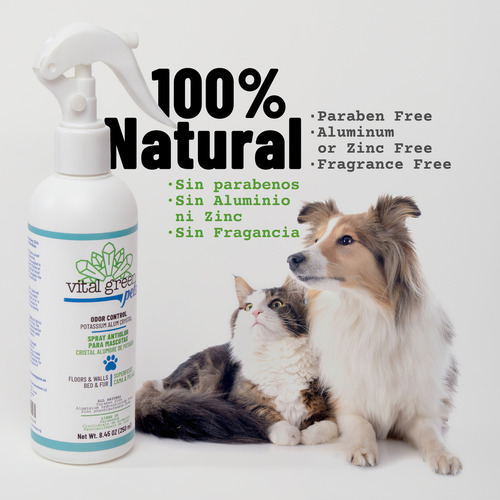 Vital Green Desodorante Natural Para Mascotas Alumbre 250ml