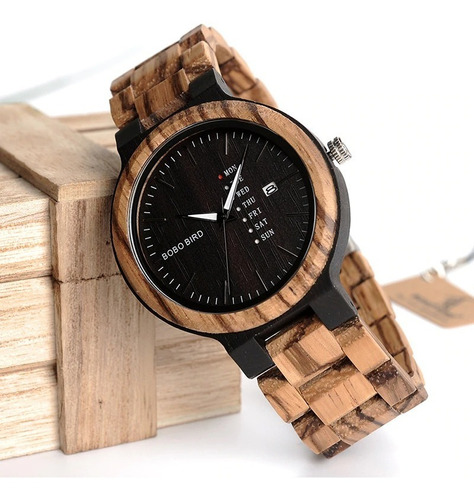 Reloj unisex analógico Bobo Bird O26 de madera, ¡hermoso!