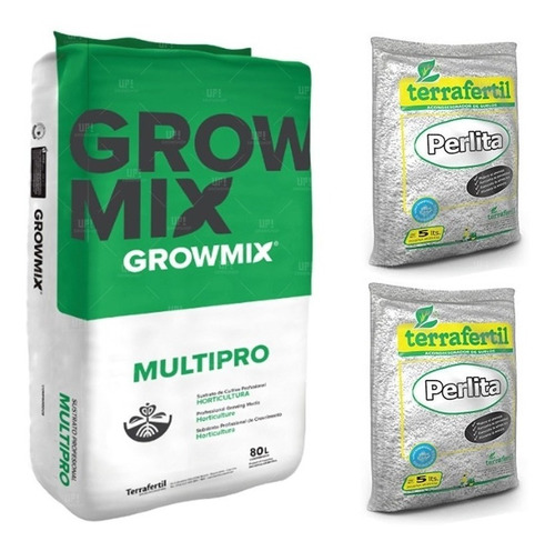 Sustrato Growmix Terrafertil 80 Litros Con Perlita 10dm3