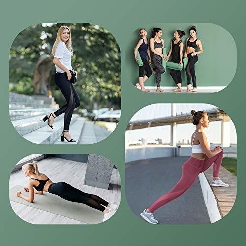 Yoga Malla Bolsillo Leggings Cintura Para Dama Control