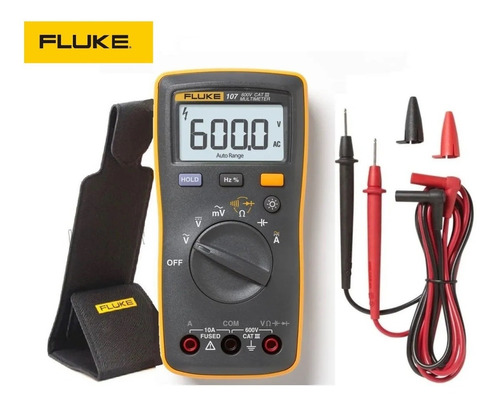 Multimetro Digital Fluke 107 Voltimetro Amperimetro Profesio