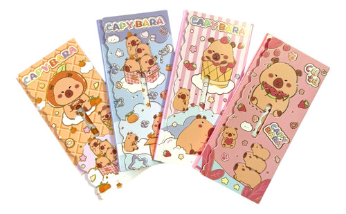 Pack 4 Set Block Notas Adhesivas Capibara Capybara *4