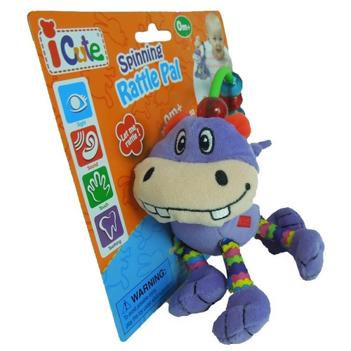 Imagen 2 de 2 de Q Baby Animals Sonajero Hipopótamo Qt60021