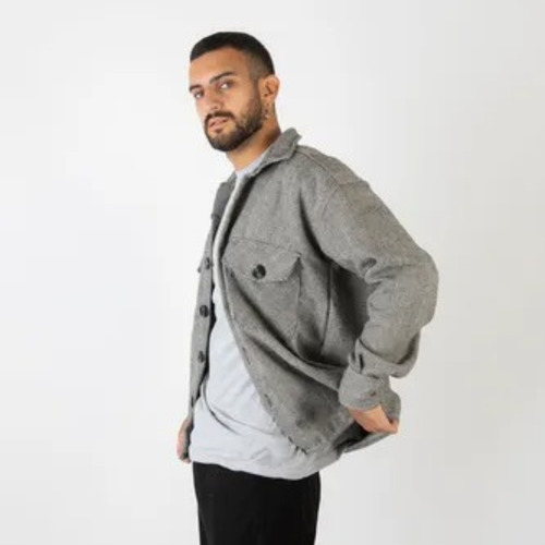 Campera Hombre Invierno Paño Abrigo Saco Camisaco Montgomery