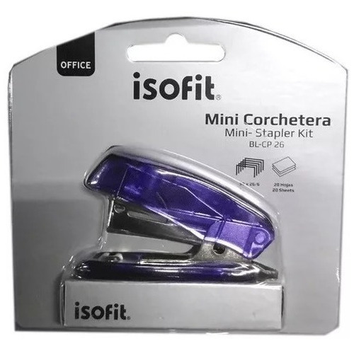 Mini Corchetera Isofit/20 Hojas