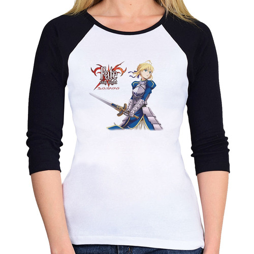 Baby Look Raglan Fate Stay Night 3/4