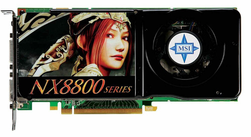 Placa de vídeo Nvidia MSI GeForce 8 Series NX 8800 GTS NX8800GTS-T2D512E
